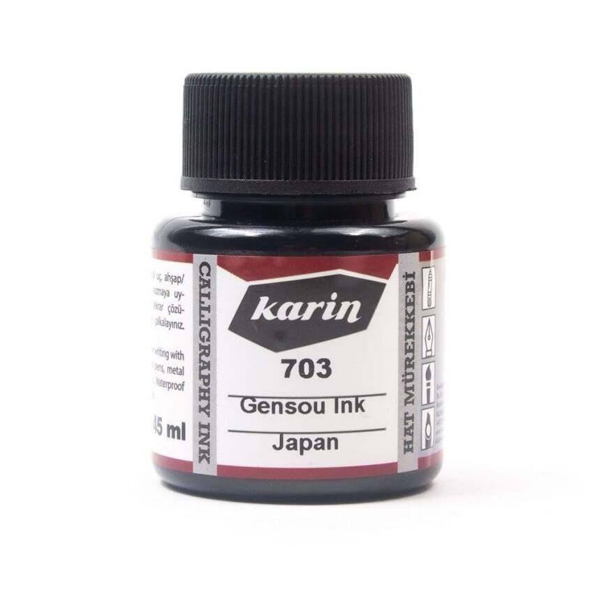 Calligraphy Ink 45 ml Gensou 703 Black - 1
