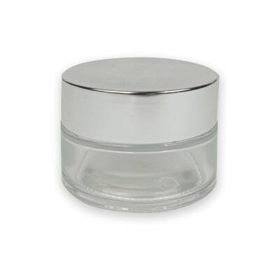 Cam Hokka Şeffaf Gümüş Kapak 20 ml