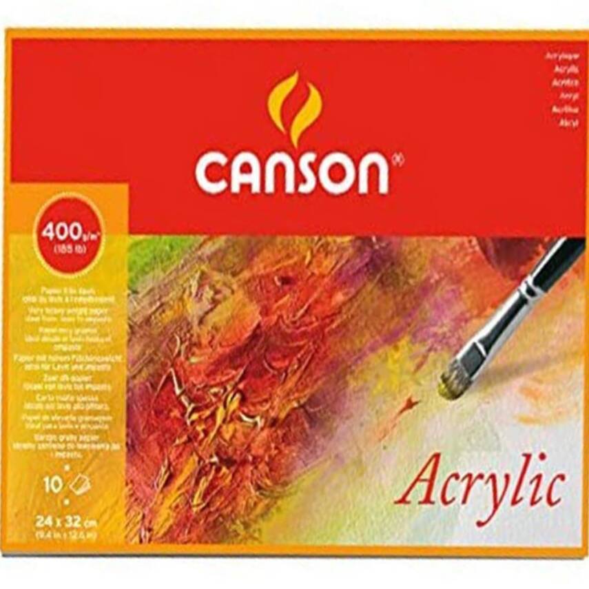Canson Acrylic Block 24x32cm 400gr 10pages - 1