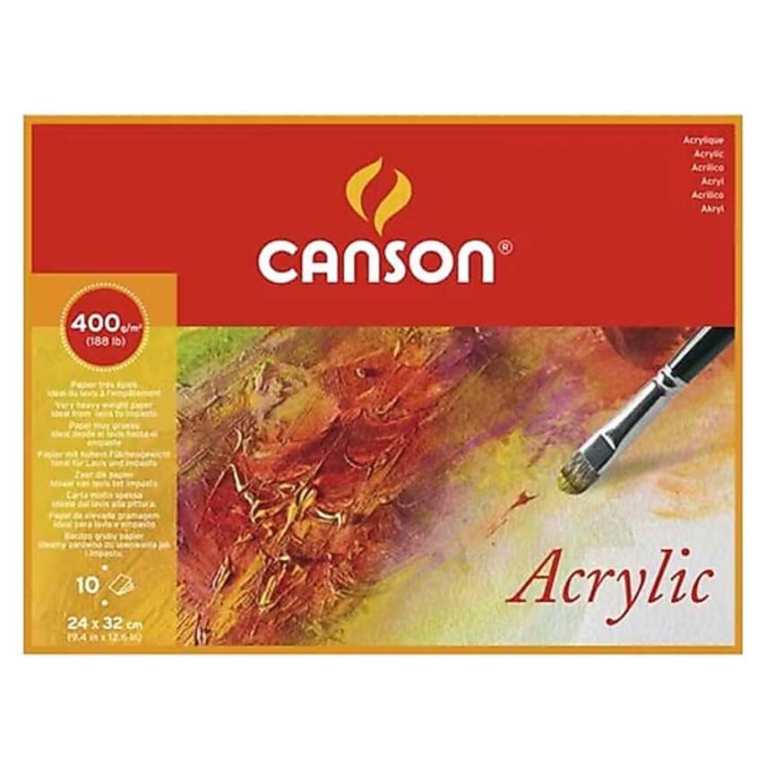 Canson Akrilik Blok 24x32cm 400gr 10syf - 1