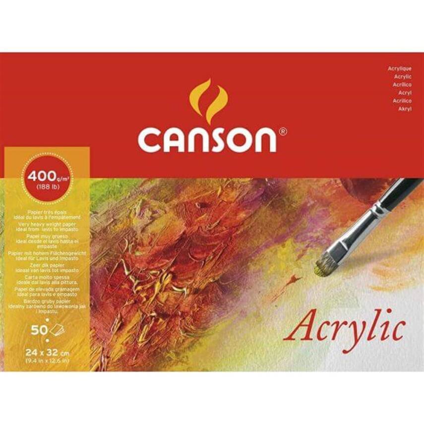 Canson Akrilik Blok 24x32cm 400gr 50syf - 1