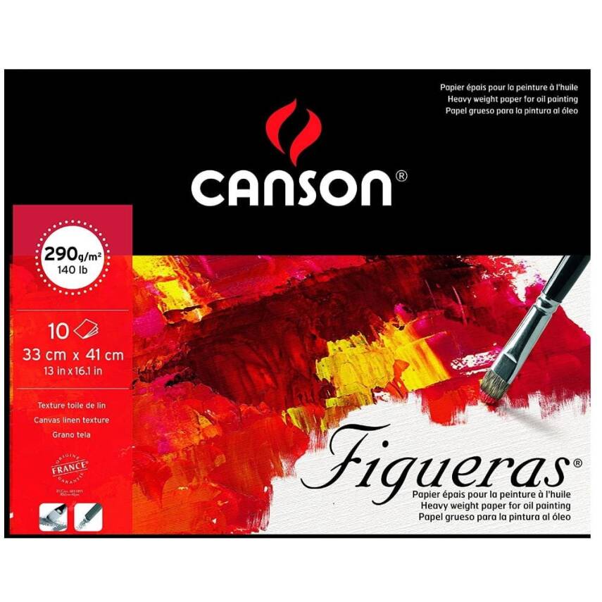 Canson Figueras Canvas Textured Block 290 g 33x41 cm 10 Sheets - 1