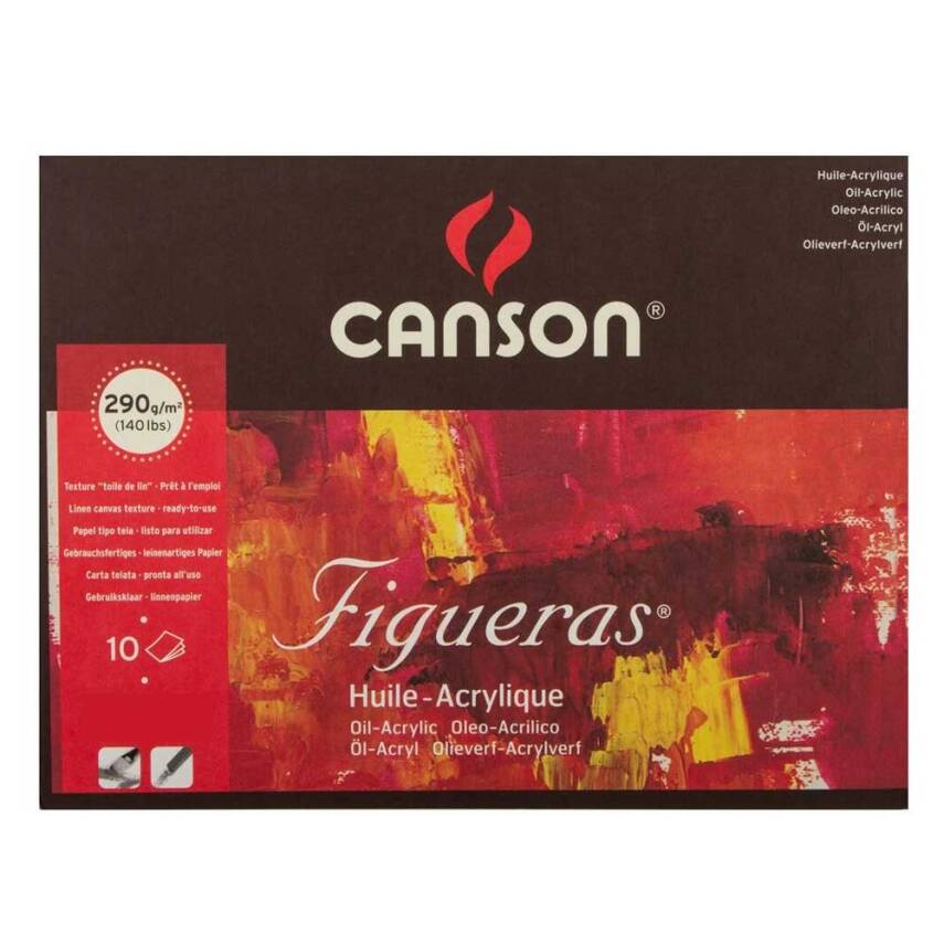 Canson Figueras Yapışkanlı Blok 24x33cm 290gr 10Syf - 1