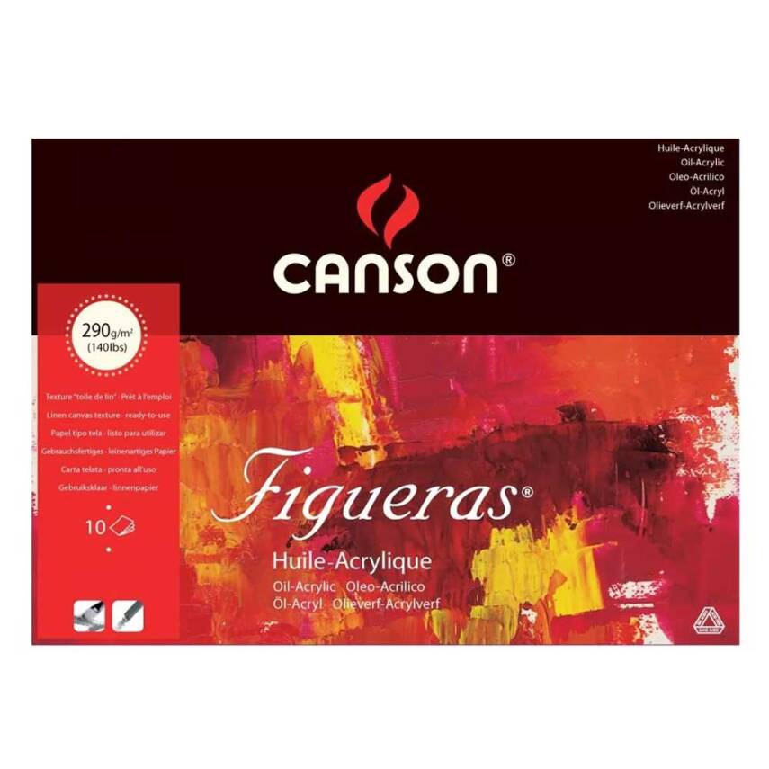 Canson Figueras Yapışkanlı Blok 38x46cm 290gr 10Syf - 1