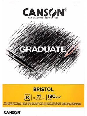Canson Graduate Bristol A4 180G 20 Pages
