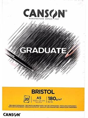 Canson Graduate Bristol A5 180G 20 Pages