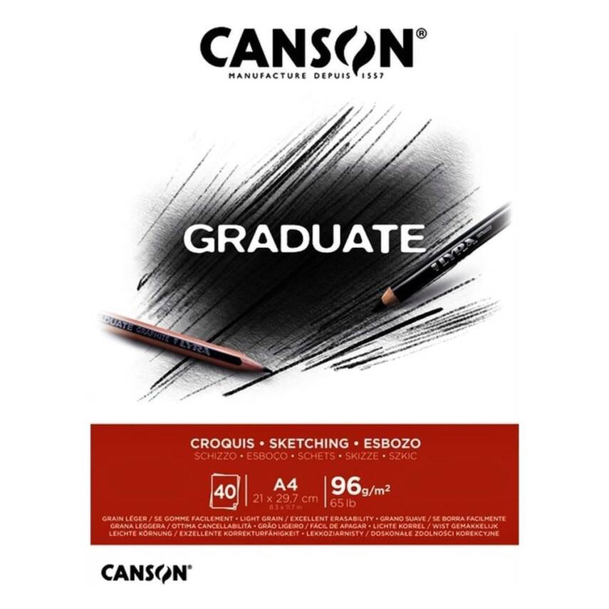 Canson Graduate Sketchbook A4 96G 40 Pages - 1