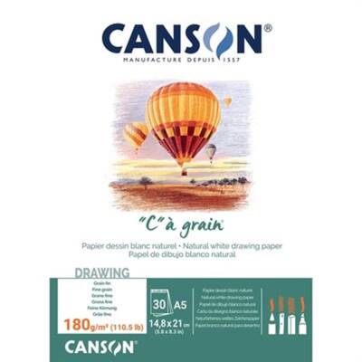 Canson Grain A5 Adhesive Sketchpad 180 gr 30 Pages 14.8x21 cm - 1