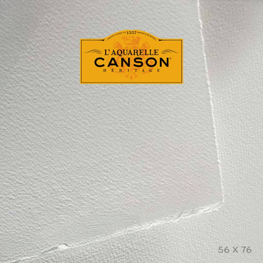 Canson Heritage Suluboya Kağıdı 300 Gr 56X76 cm Soğuk Baskı - 1