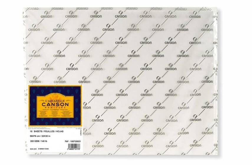 Canson Heritage Suluboya Kağıdı 300 Gr 56X76 cm Soğuk Baskı - 1