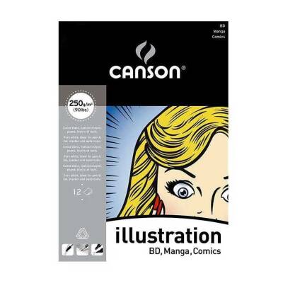 Canson Manga and Illustration Notebook 250 Gr A3 12 Pages