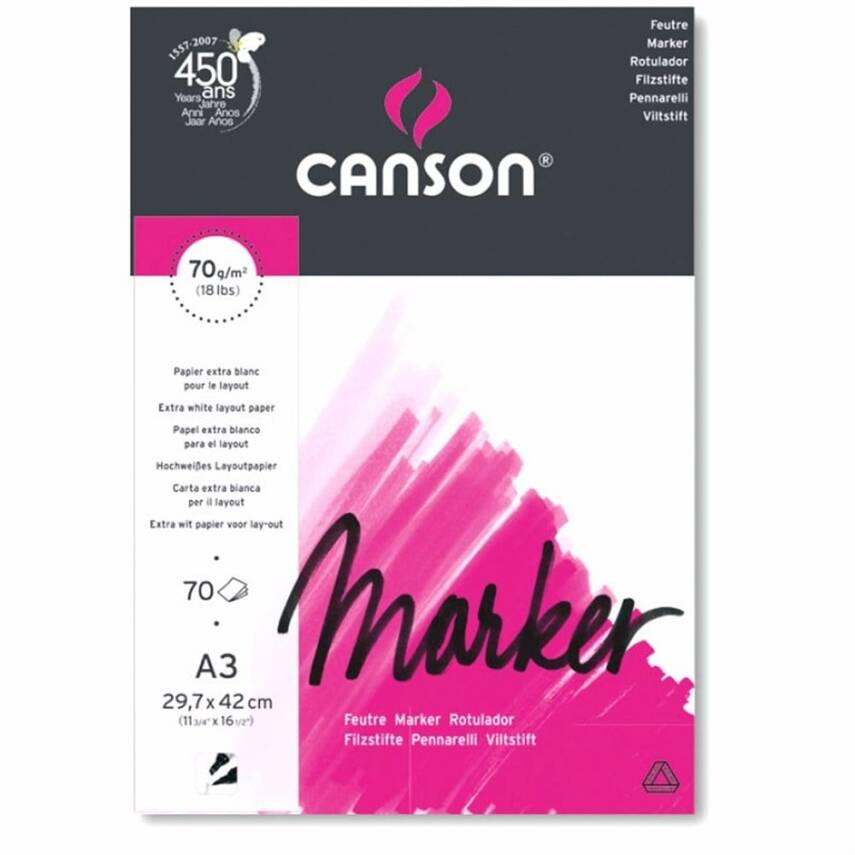 Canson Marker Layout Block 70 Gr 70 Sheets A3 - 1