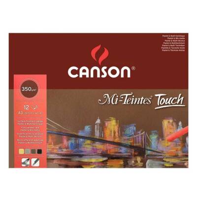 Canson Mi-Teintes Touch 350 gr A3 12 sf Pastel Mix Media