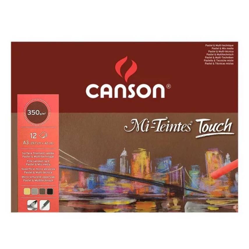 Canson Mi-Teintes Touch 350 gr A3 12 sf Pastel Mix Media - 1
