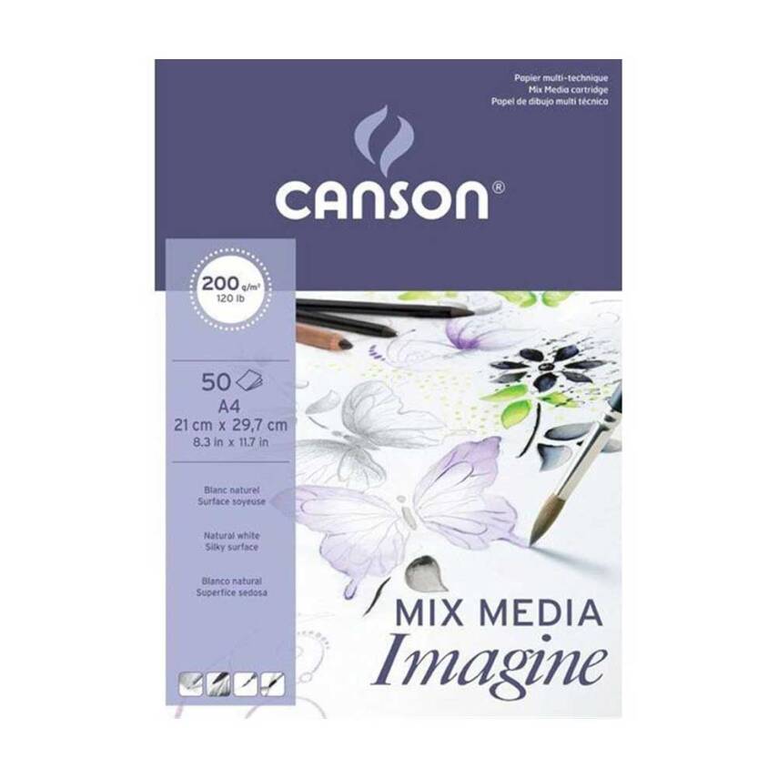 Canson Mix Media Imagine A4 200G 50 Pages - 1