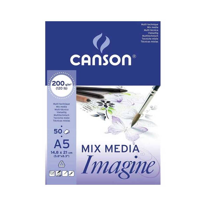Canson Mix Media Imagine A5 200G 50Sayfa - 1