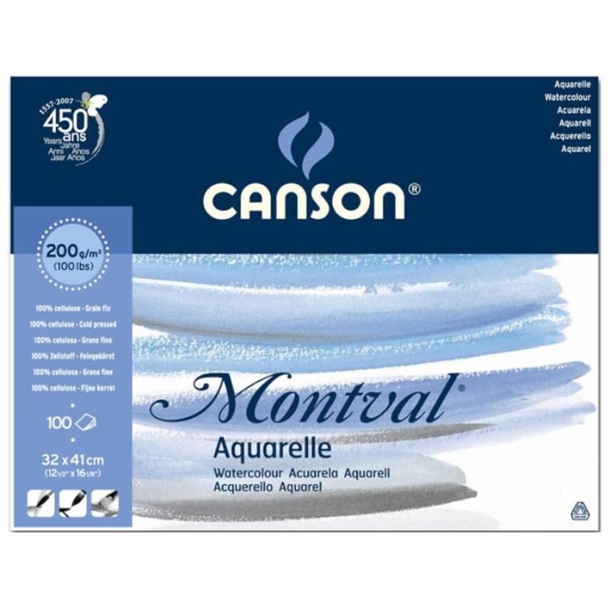 Canson Montval Suluboya Blok 200gr 32x41cm 100 Yaprak - 1
