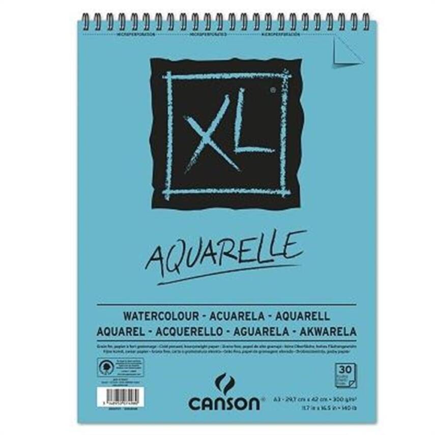 Canson XL Aquarelle Blok A3 300g 30s - 1