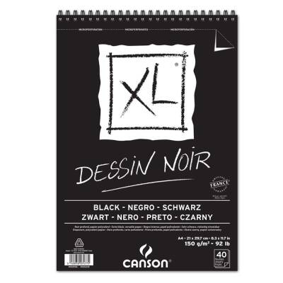 Canson Xl Black Spiral Block 150 Gr A4 40 Pages
