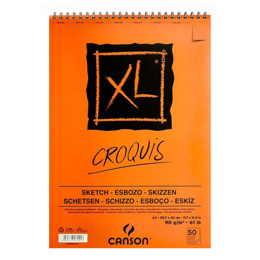 Canson Xl Croquis Eskiz Defteri A3 90gr 50yp - 1