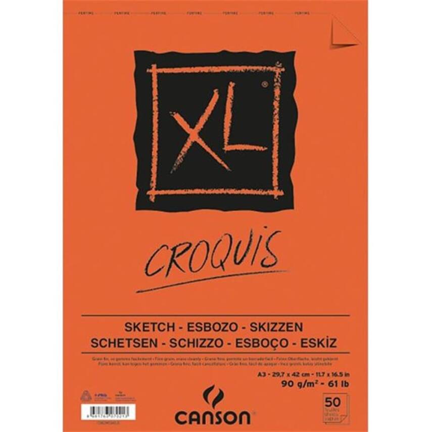 Canson Xl Croquis Sketchbook A3 90gr 50yp - 1