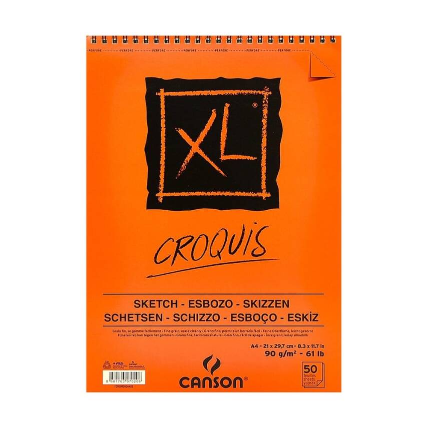 Canson Xl Croquis Sketchbook A5 90gr 50yp - 2
