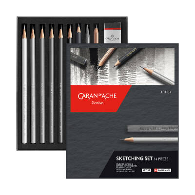 Caran d'Ache Sketching Set, 14 pieces