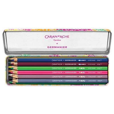 Caran d'Ache Germanier Dry Colour Pencil Set, 13 Colours - 3