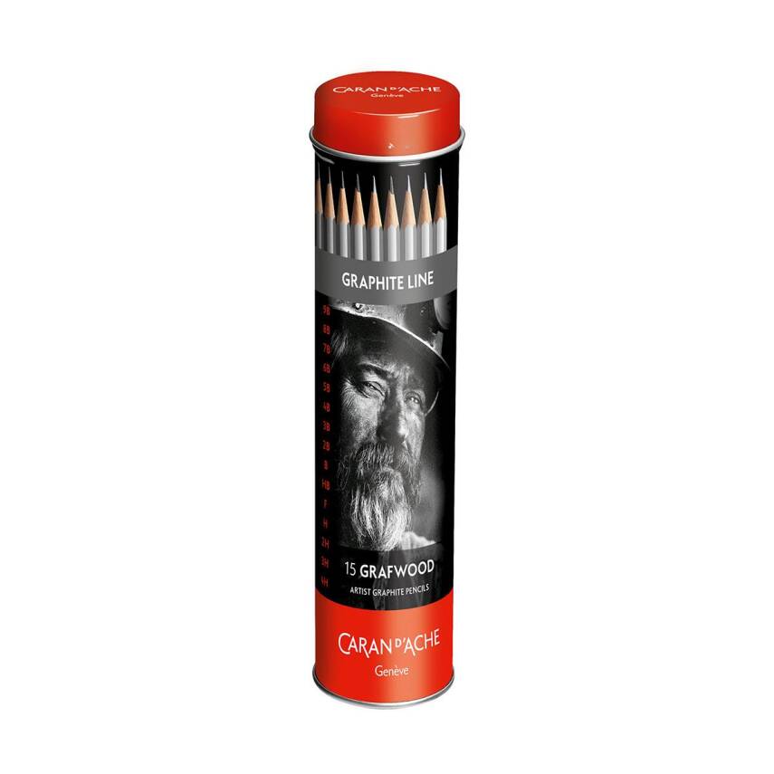 Caran d'Ache Graphite Line Grafwood Kalem Seti 15'li - 1