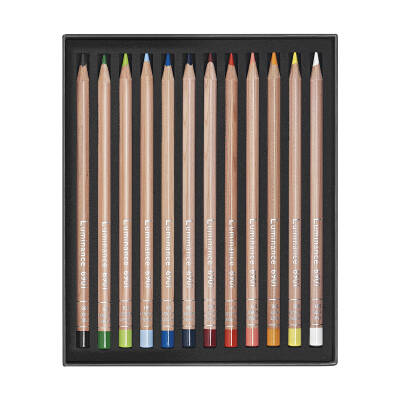 Caran d'Ache Luminance 6901 Kuru Boya Kalem Seti 12 Renk - 4