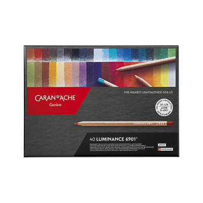 Caran d'Ache Luminance 6901 Kuru Boya Kalem Seti 40 Renk - 3