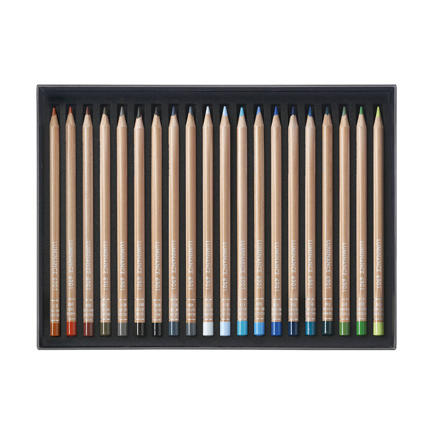 Caran d'Ache Luminance 6901 Kuru Boya Kalem Seti 40 Renk - 5