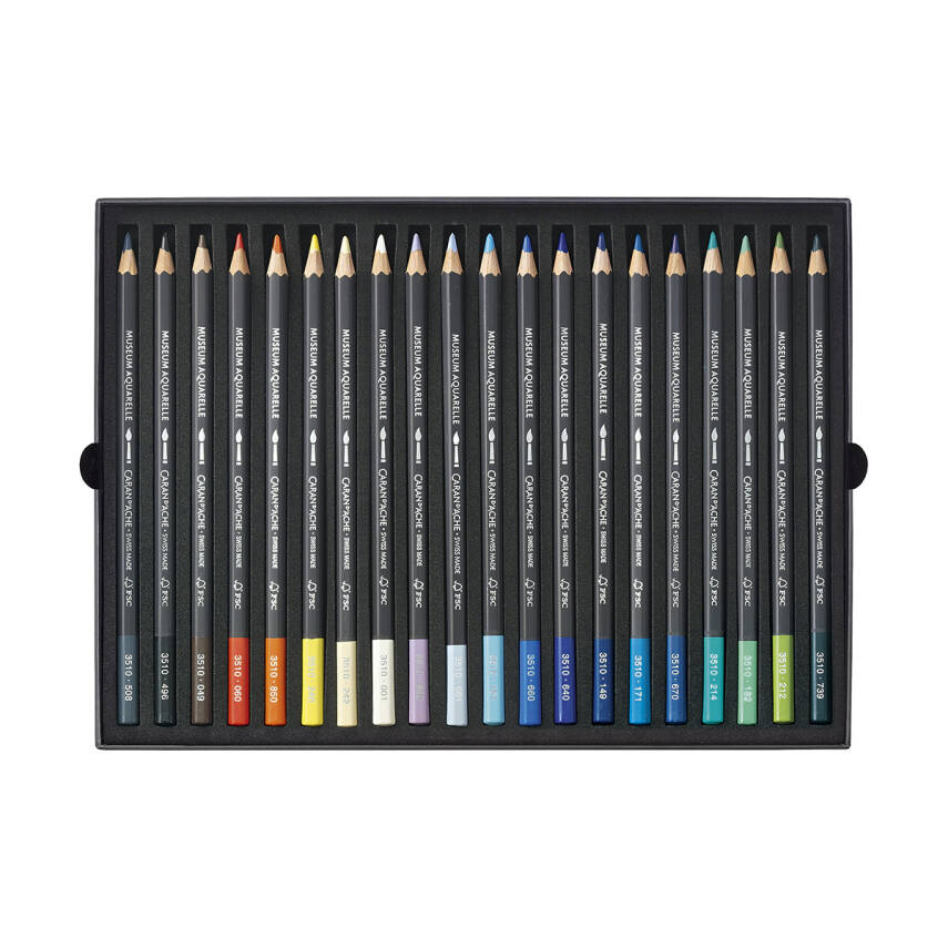 Caran d'Ache Museum Aquarell Sulu Boya Kalem Seti 20 Renk Marine Assortment - 3
