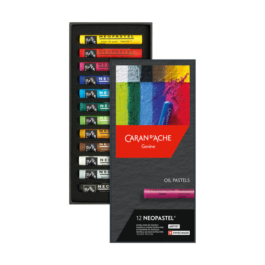 Caran d'Ache Neo Pastel Seti 12 Renk - 1
