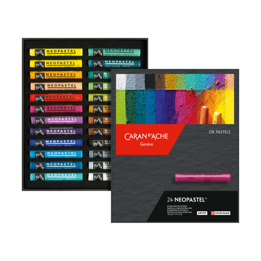 Caran d'Ache Neo Pastel Seti 24 Renk - 1
