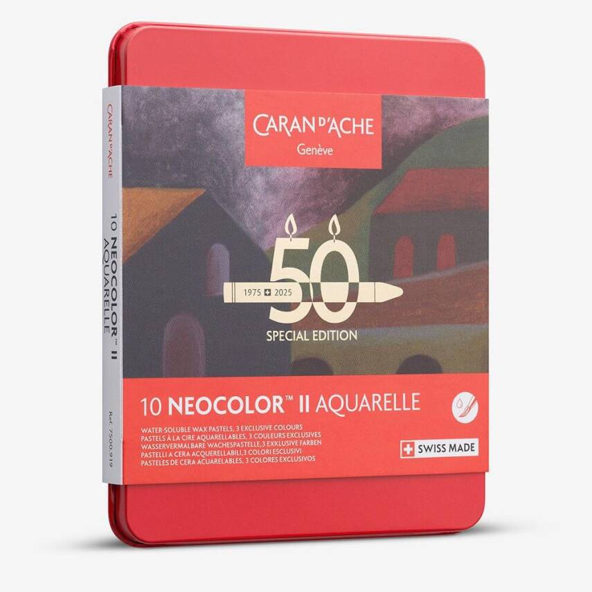 Caran d'Ache Neo Pastel Seti Dark 10 Renk - 1