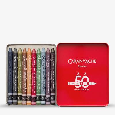 Caran d'Ache Neo Pastel Seti Dark 10 Renk (1)