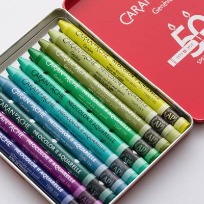 Caran d'Ache Neo Pastel Seti Lush 10 Renk - 4