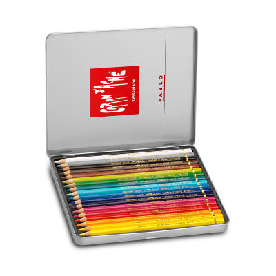 Caran d'Ache Pablo Dry Colour Pencil Set, 18 Colours