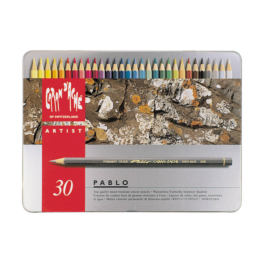 Caran d'Ache Pablo Dry Colour Pencil Set, 30 Colours - 2