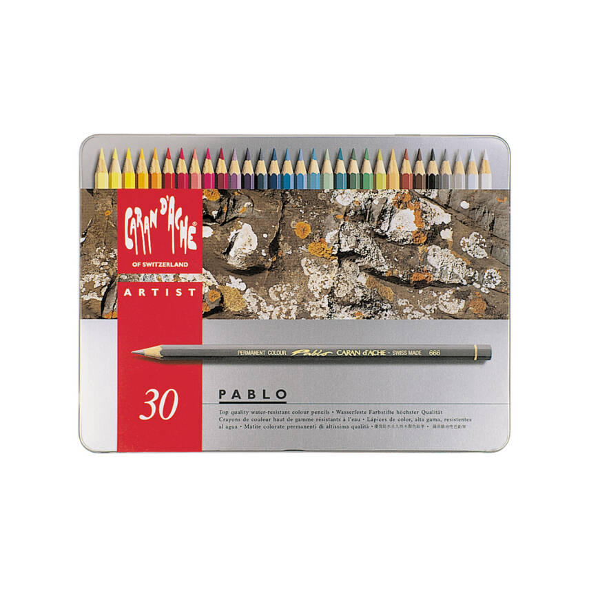 Caran d'Ache Pablo Dry Colour Pencil Set, 30 Colours - 3