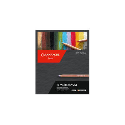 Caran d'Ache Pastel Pencils Set 12 Renk - 4
