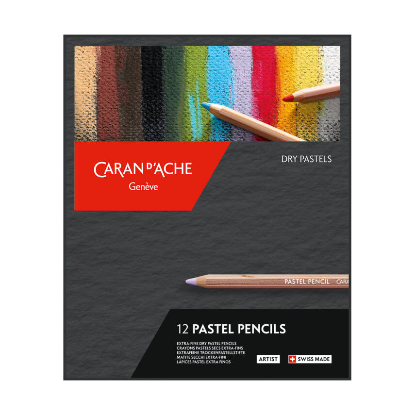 Caran d'Ache Pastel Pencils Set 12 Renk - 1