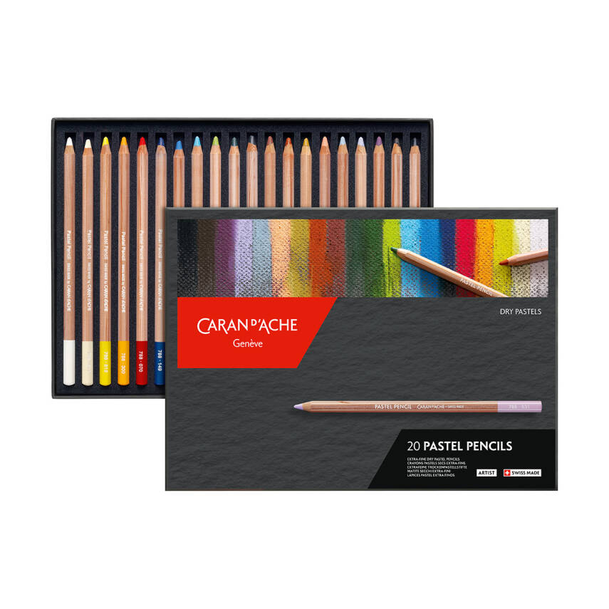 Caran d'Ache Pastel Pencils Set 20 Renk - 1