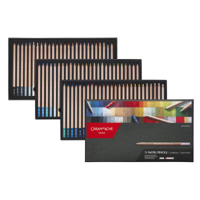 Caran d'Ache Pastel Pencils Set 76 Renk - 5
