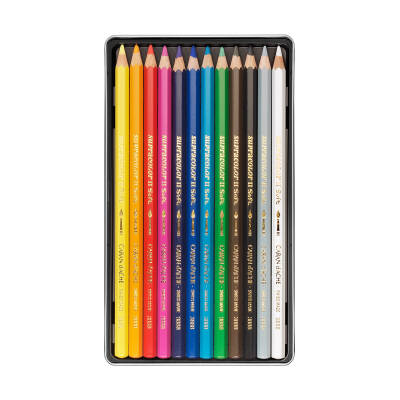 Caran d'Ache Supra Color Soft Aquarell Sulu Boya Kalem Seti 12 Renk - 3