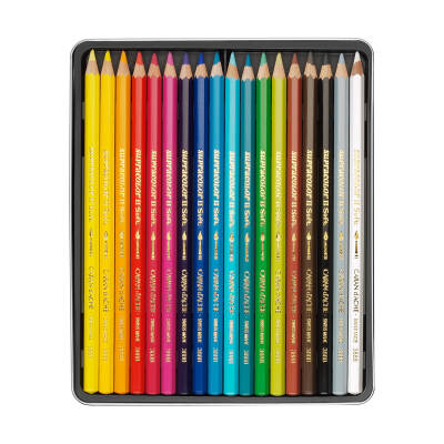 Caran d'Ache Supra Color Soft Aquarell Sulu Boya Kalem Seti 18 Renk - 4