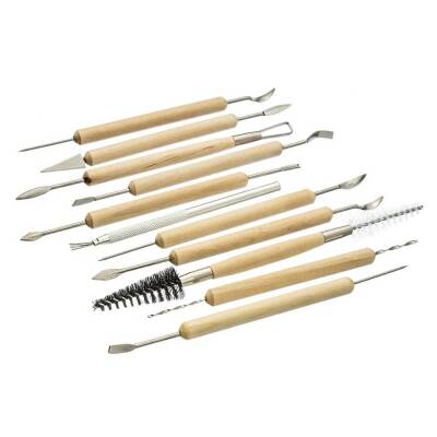 Ceramic Carving and Cleaning Detail Set 11 Pieces - 2