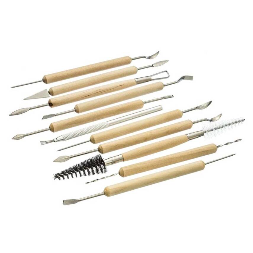 Ceramic Carving and Cleaning Detail Set 11 Pieces - 2
