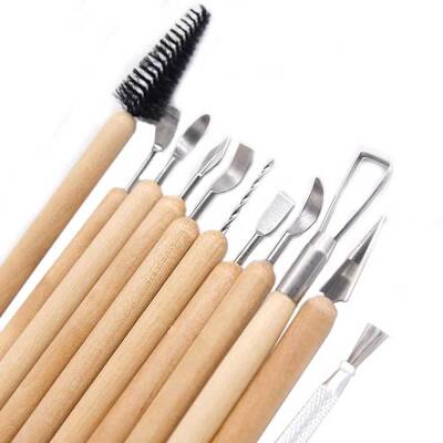 Ceramic Carving and Cleaning Detail Set 11 Pieces - SA0019